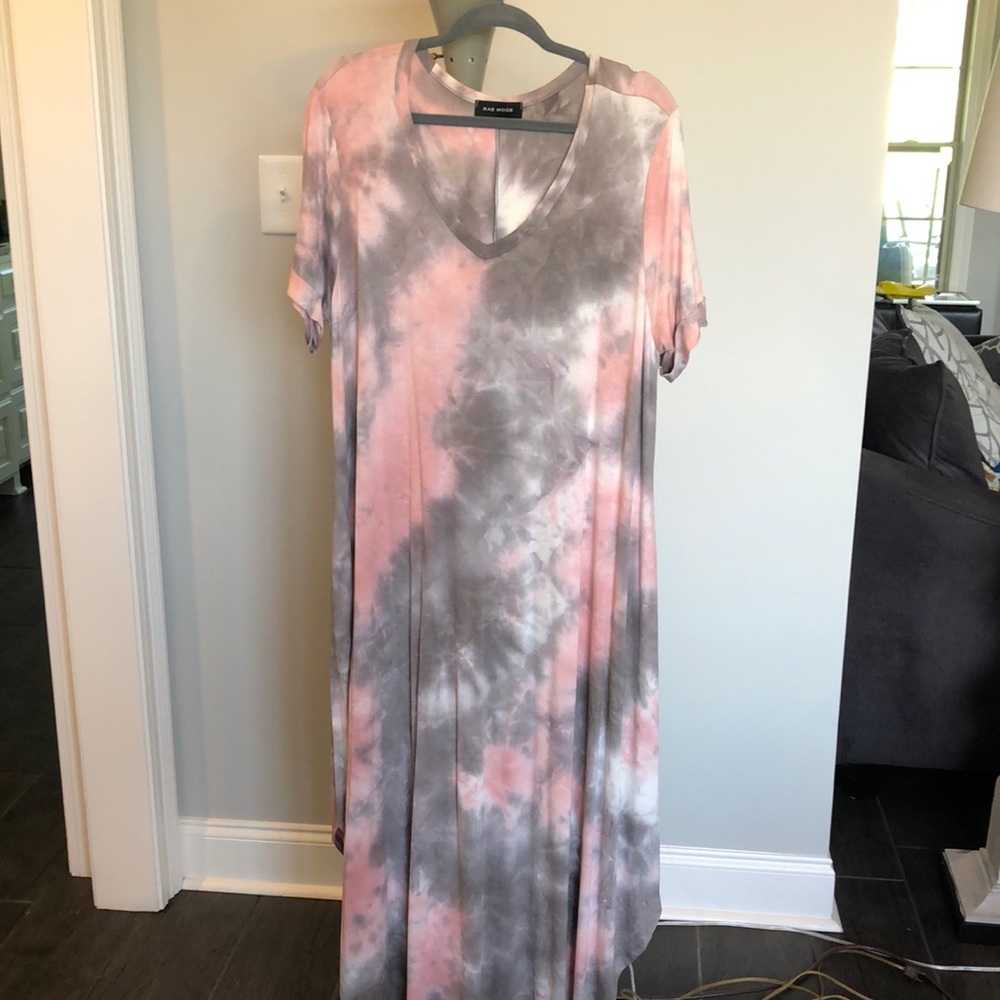 Tie dye maxi dress